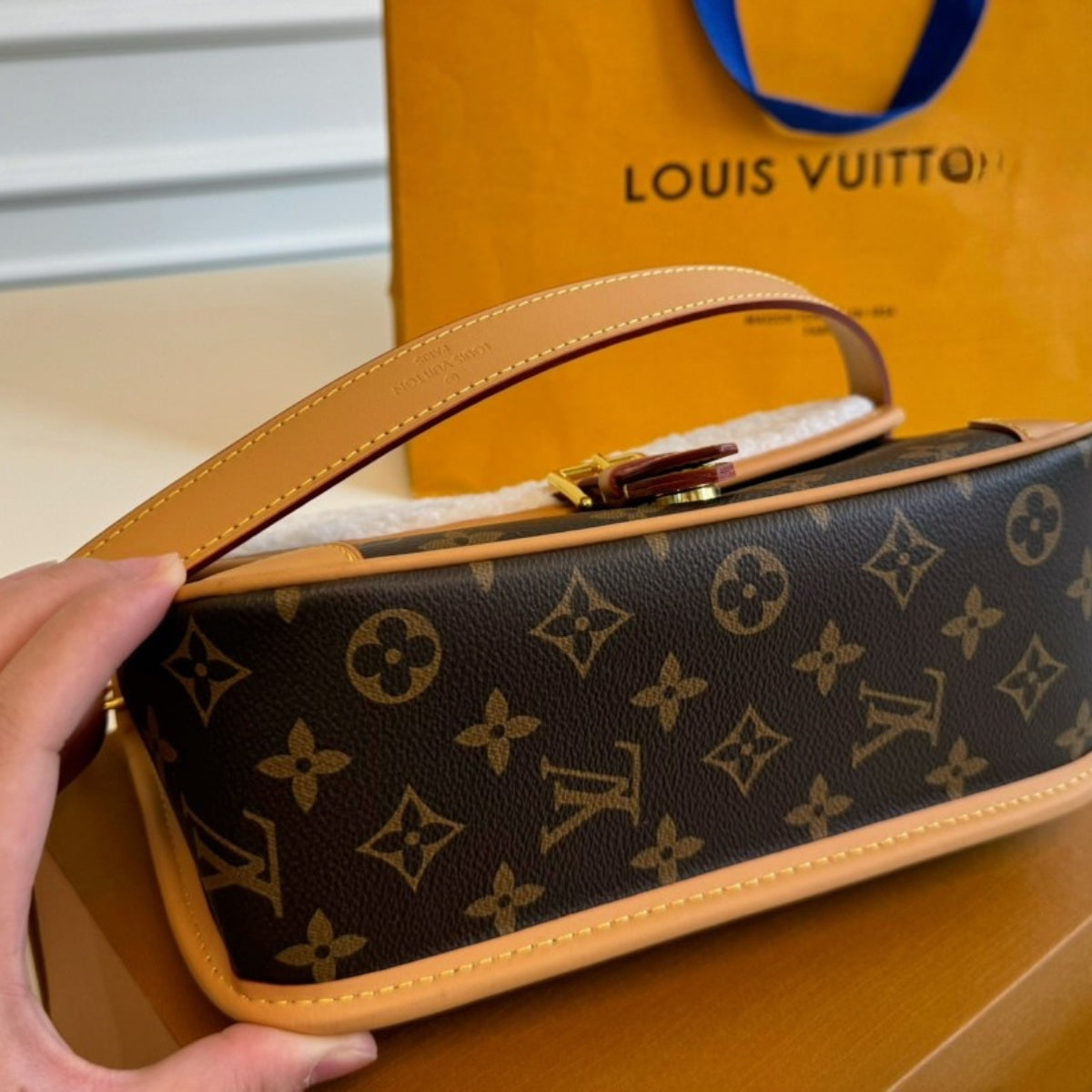 LV Lamb Wool Baguette