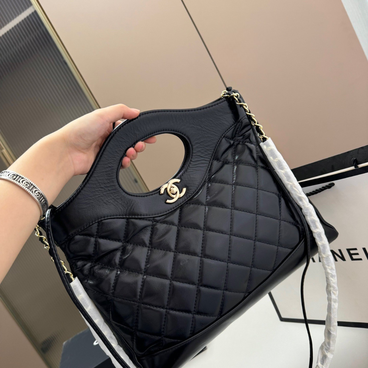 Chanel Lambskin Chain Bag
