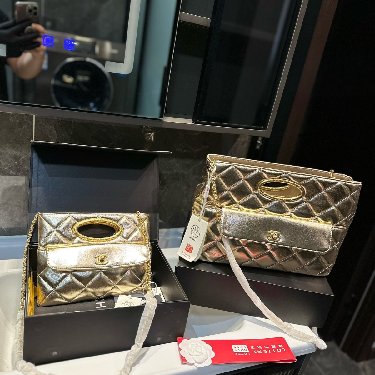 Chanel Black & Gold Handbag