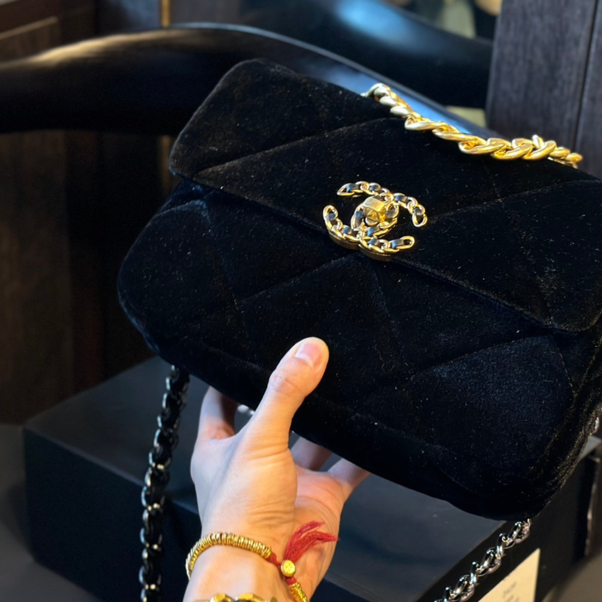Chanel Velvet Bag