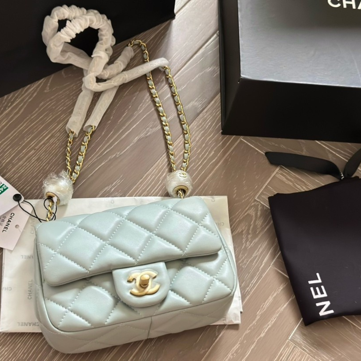 Chanel CF Double Pearl Bag