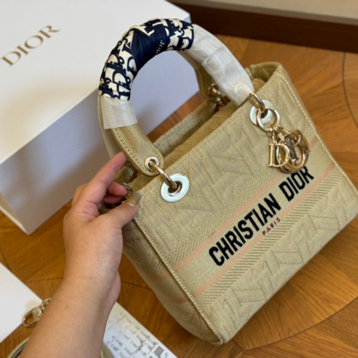 DIOR Embroidered Lady Bag