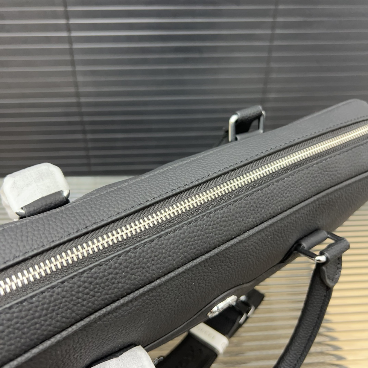 Gucci Black Leather Business Bag