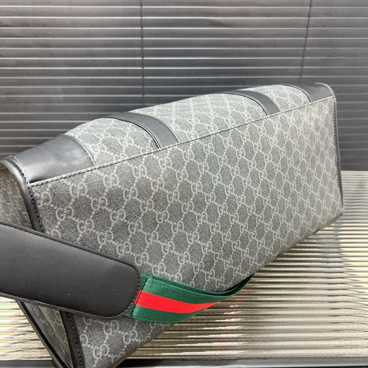 Gucci Jacquard Embroidered Travel Bag