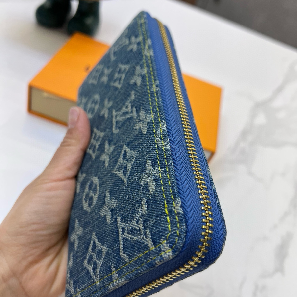 LV Monogram Denim Wallet