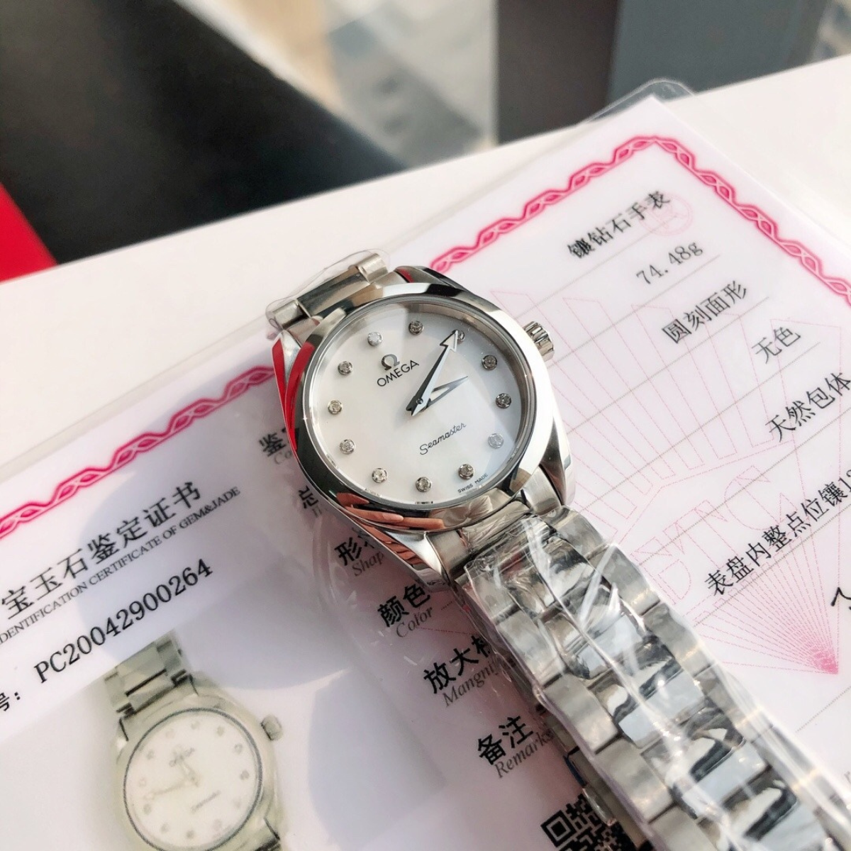 Omega Aqua Terra Ladies Diamond Watch