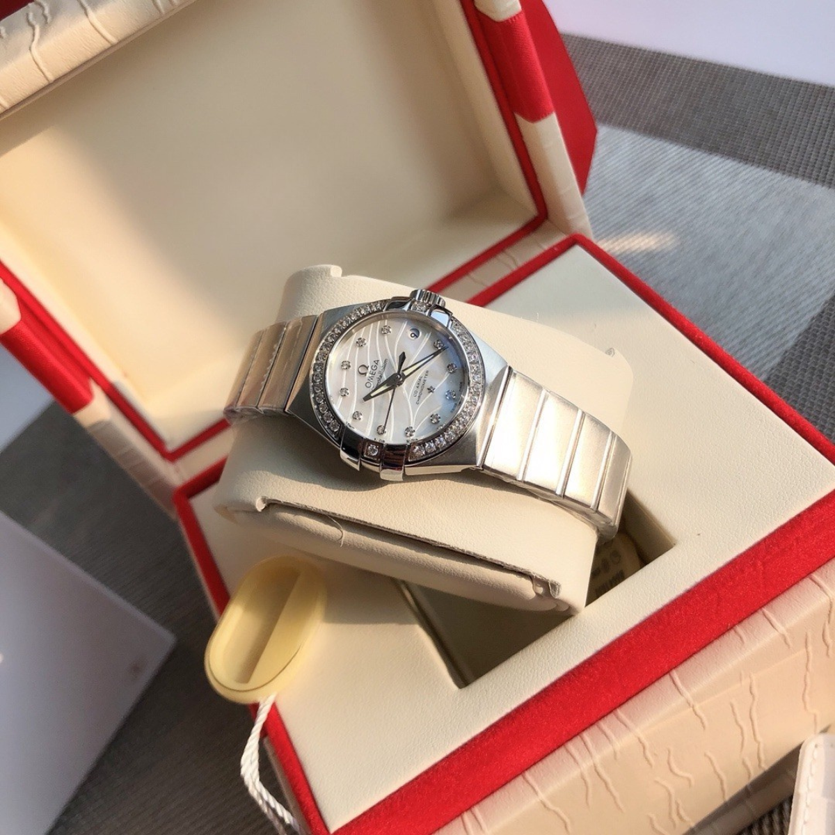 Omega Constellation Ladies Automatic Diamond 27mm Watch