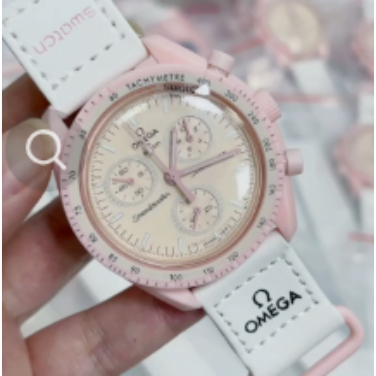 Omega Swatch Venus Pink Watch