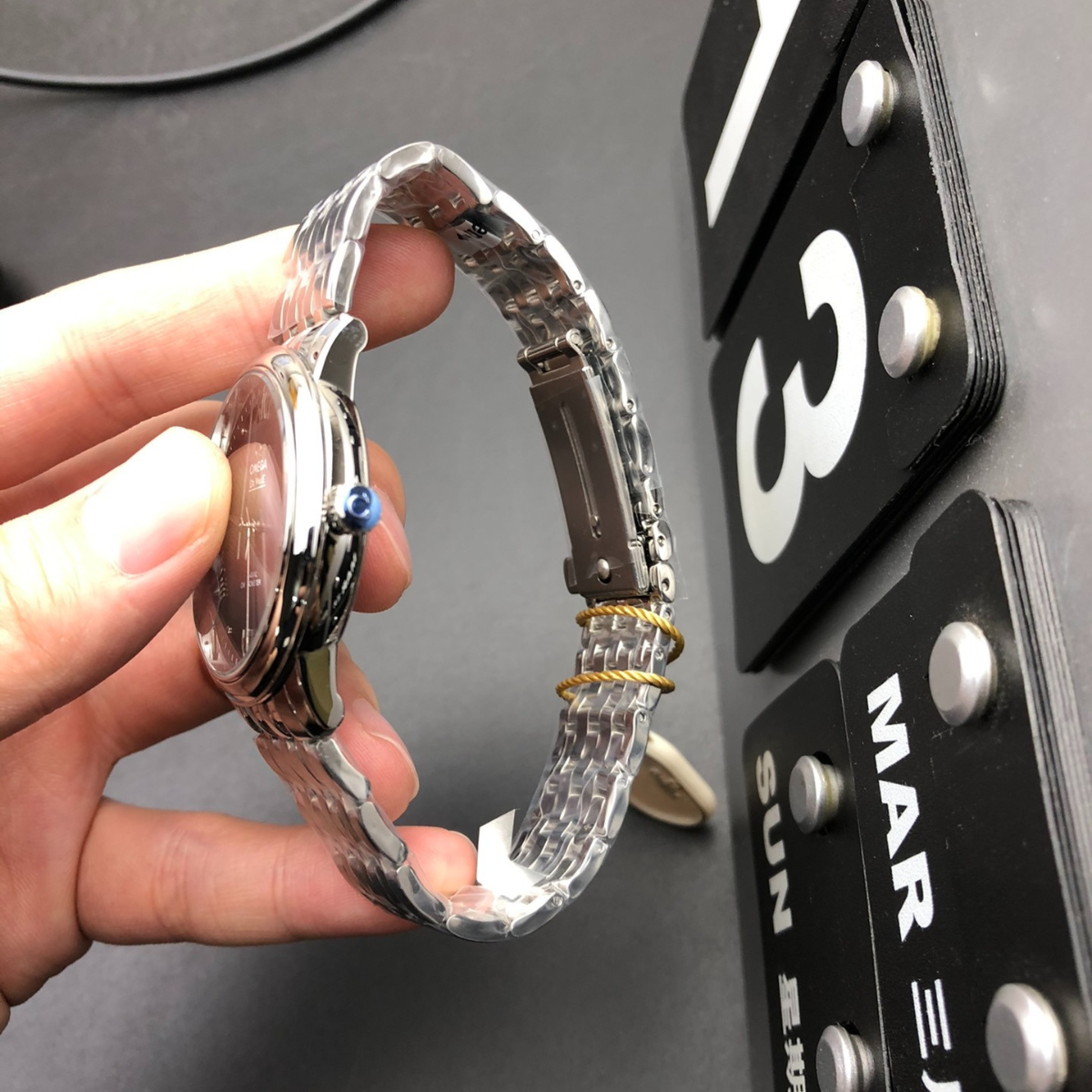 Omega Gray Butterfly Watch