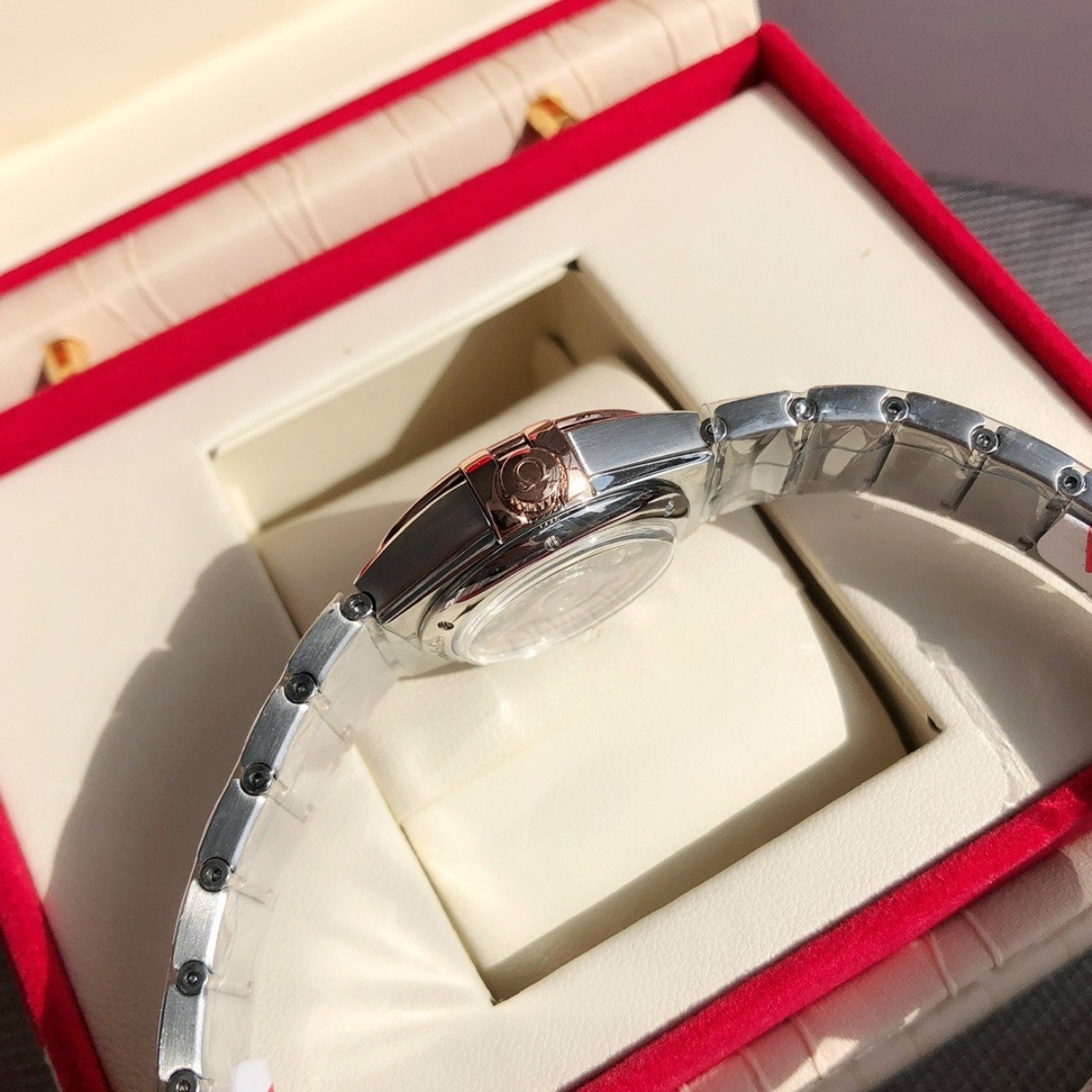 Omega Constellation Rose Gold Stainless Steel Watch