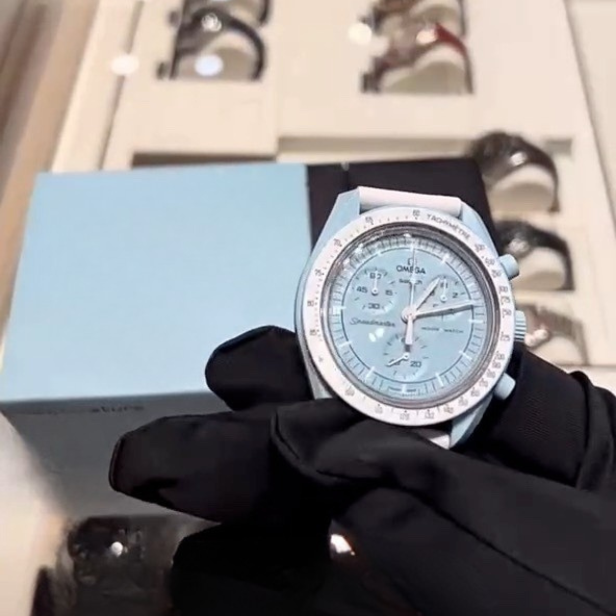 Omega MoonSwatch Uranus Bioceramic Watch