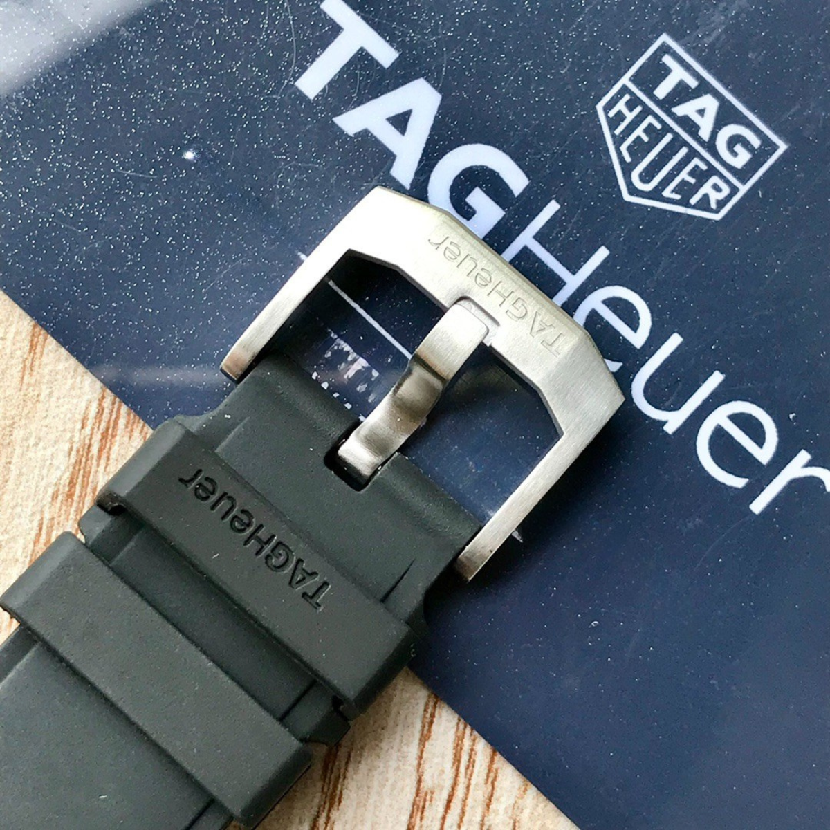 TAG Heuer Automatic Watch with Black Rubber Strap
