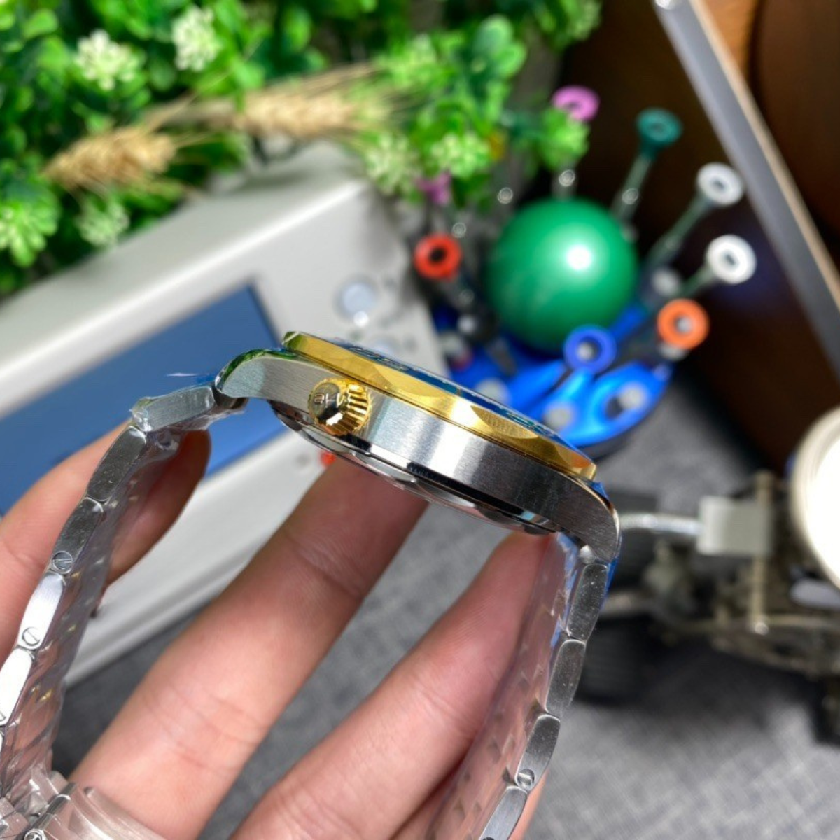 Omega Haima 300 Golden Blue Watch