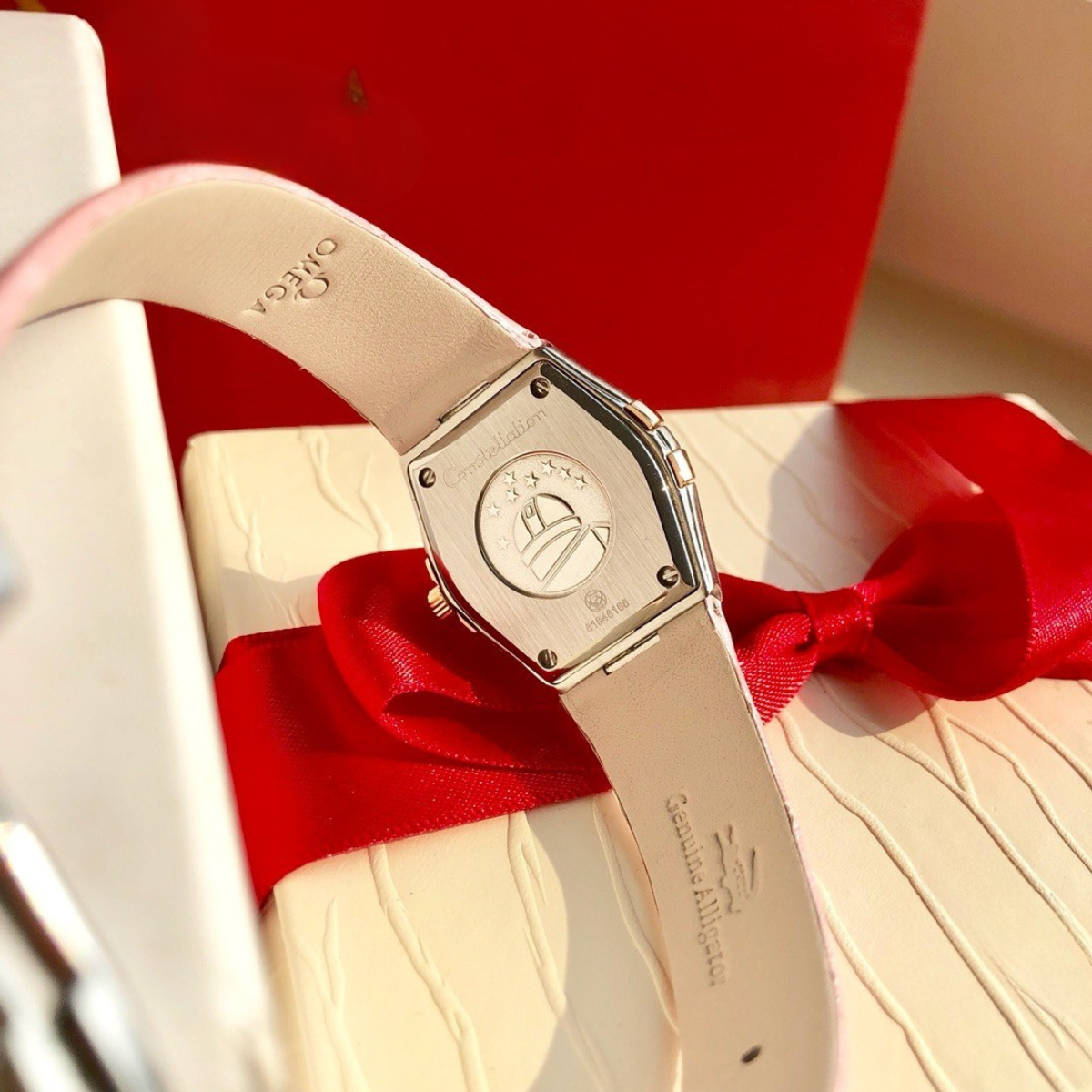 Omega Rose Gold Pink Watch