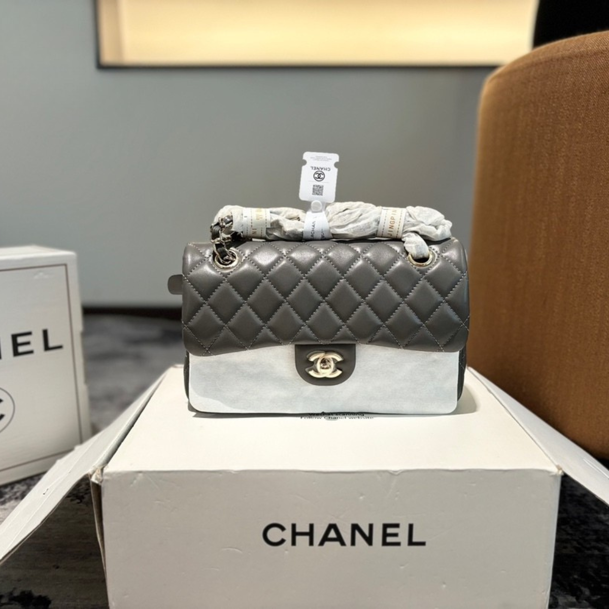 Chanel Blush Quilted Handbag