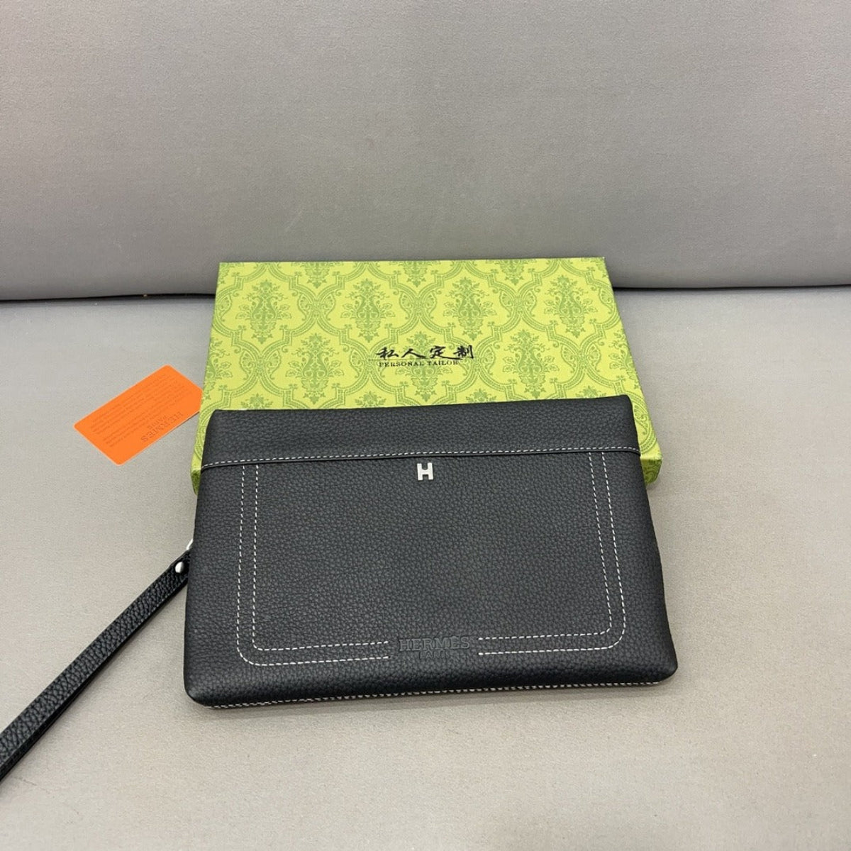 Hermès Inlay Leather Clutch bag