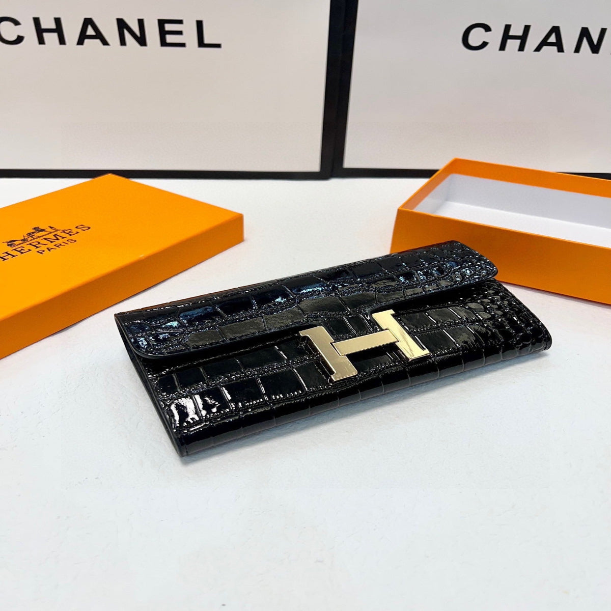 Hermes Black Crocodile Bag