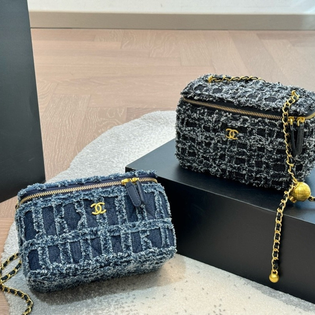 Chanel Denim Cosmetic Bag