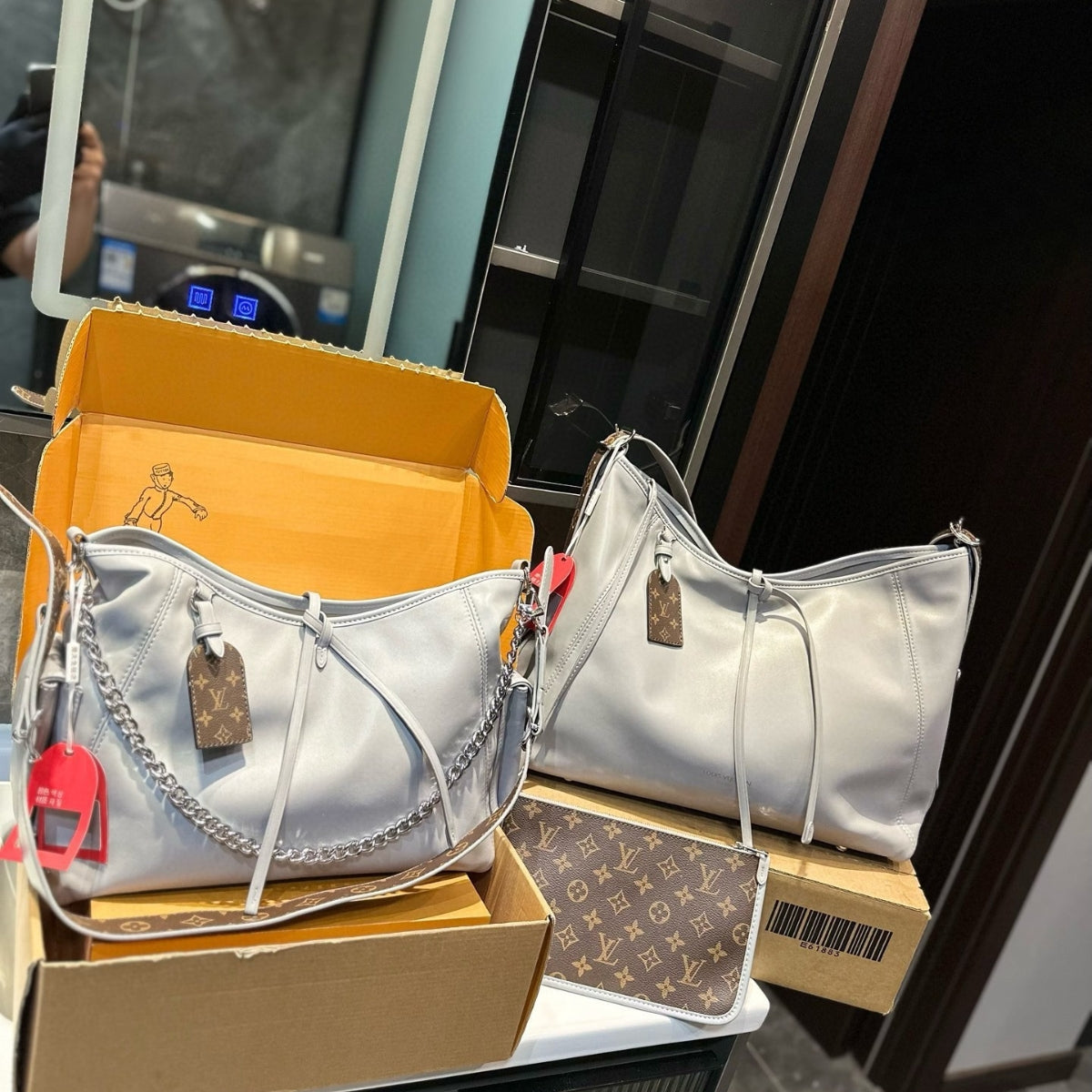 LV Denim Carryall Bag