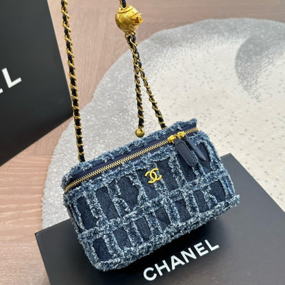 Chanel Denim Cosmetic Bag