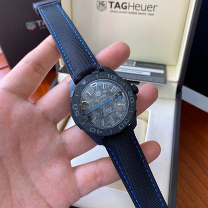 TAG Heuer Aquaracer Carbon Dial 300M Watch (Black & Yellow)