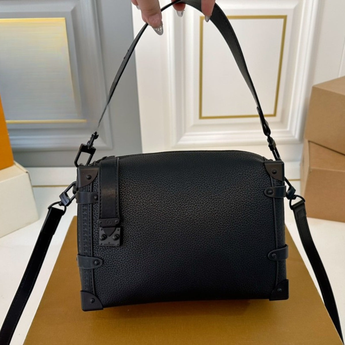 LV Black Knight Box Bag