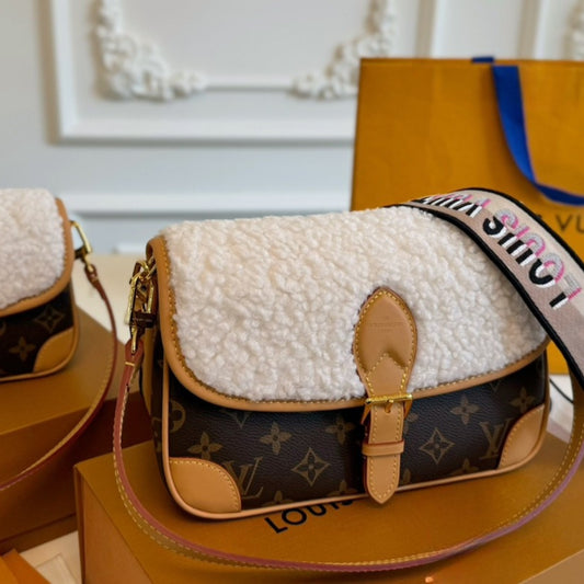LV Lamb Wool Baguette