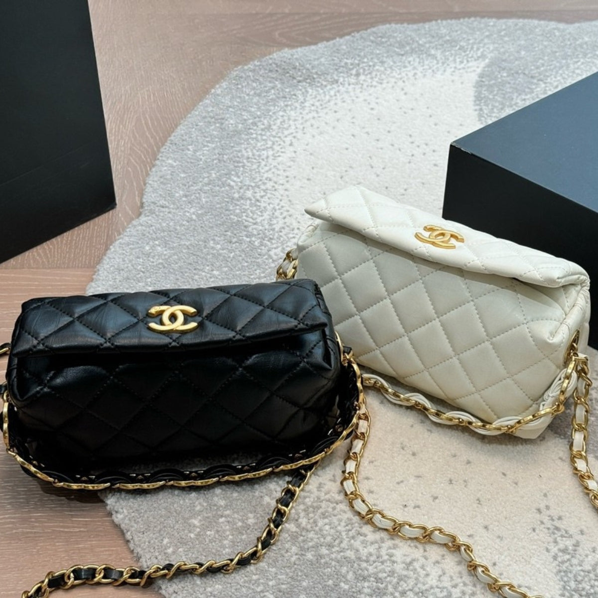 Chanel Quilted Box Bag
