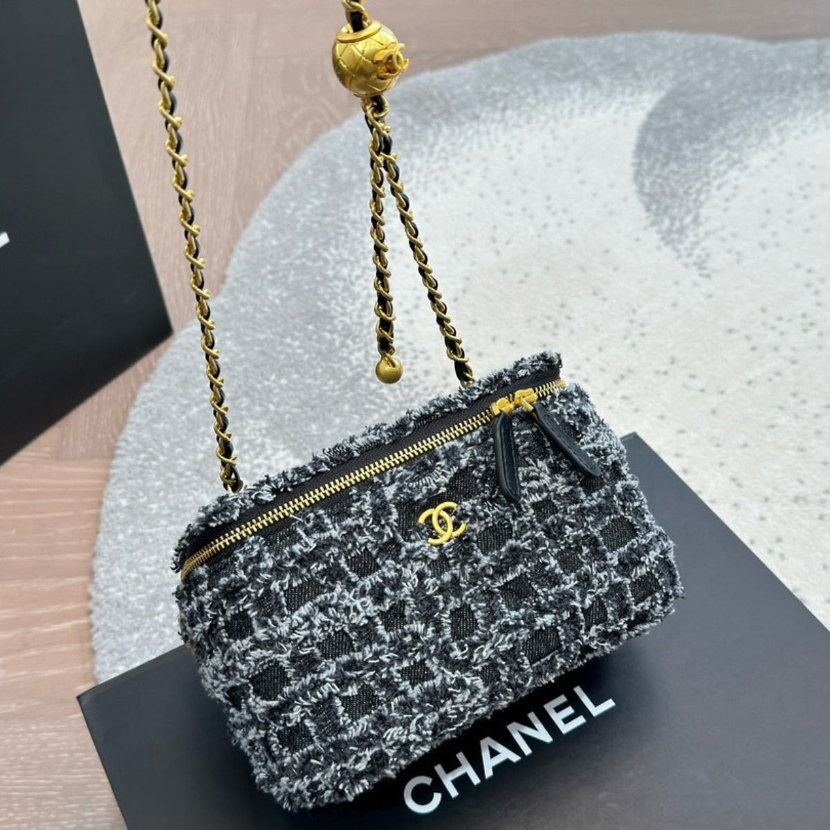 Chanel Denim Cosmetic Bag