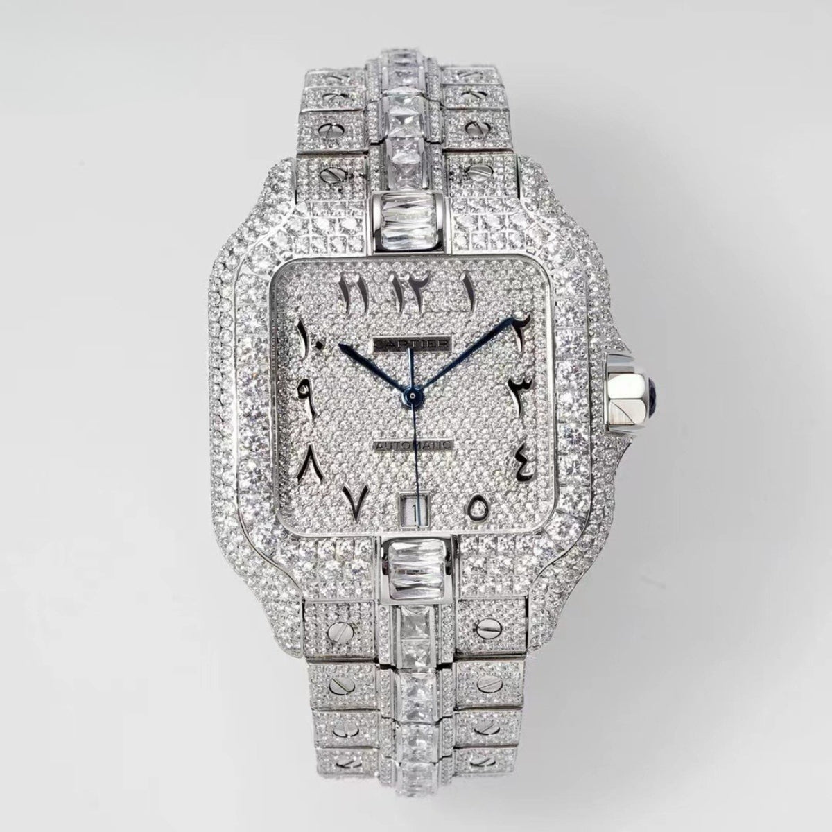 Cartier Diamond Luxury Watch with Gold & Silver