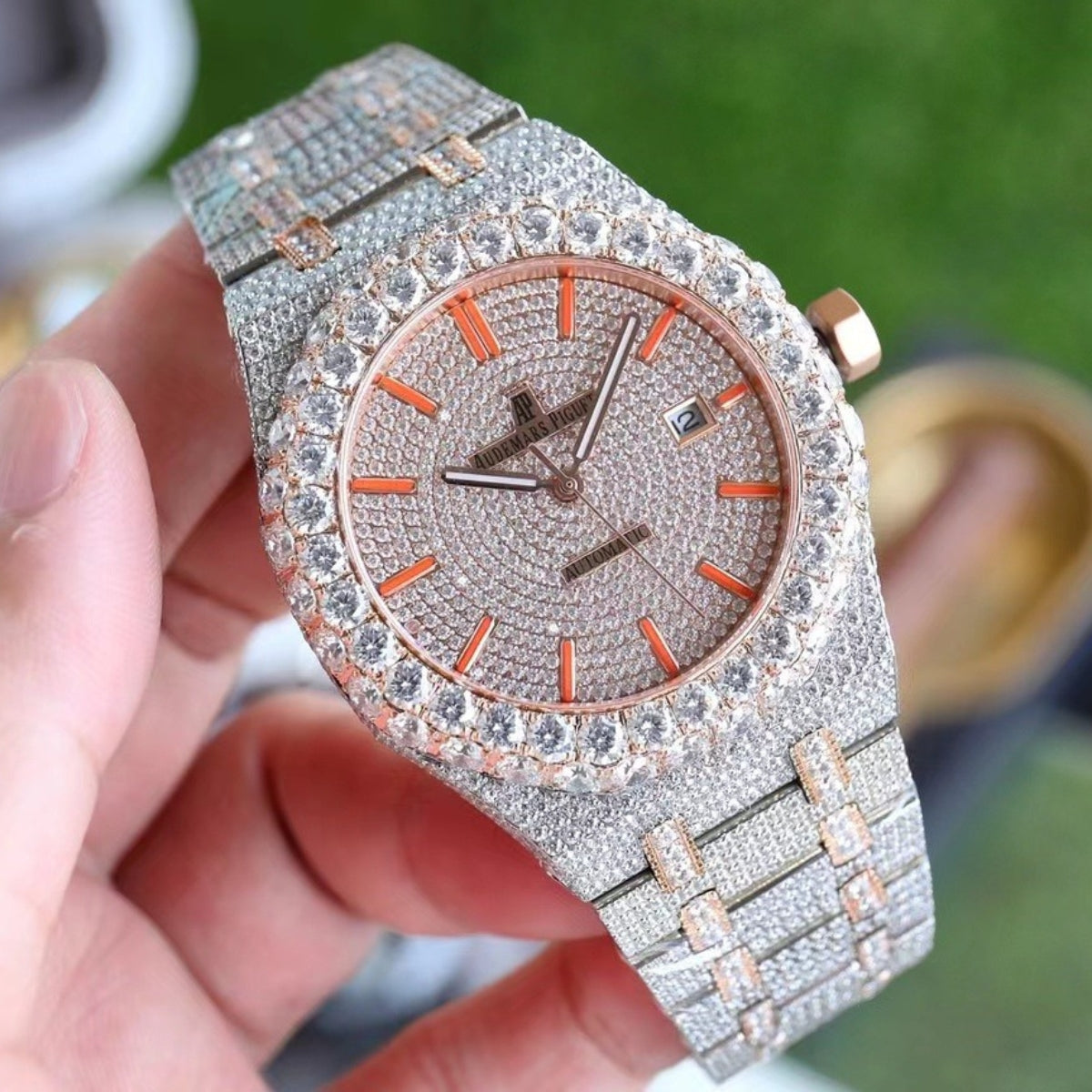 AP Diamond Rose Gold Watch