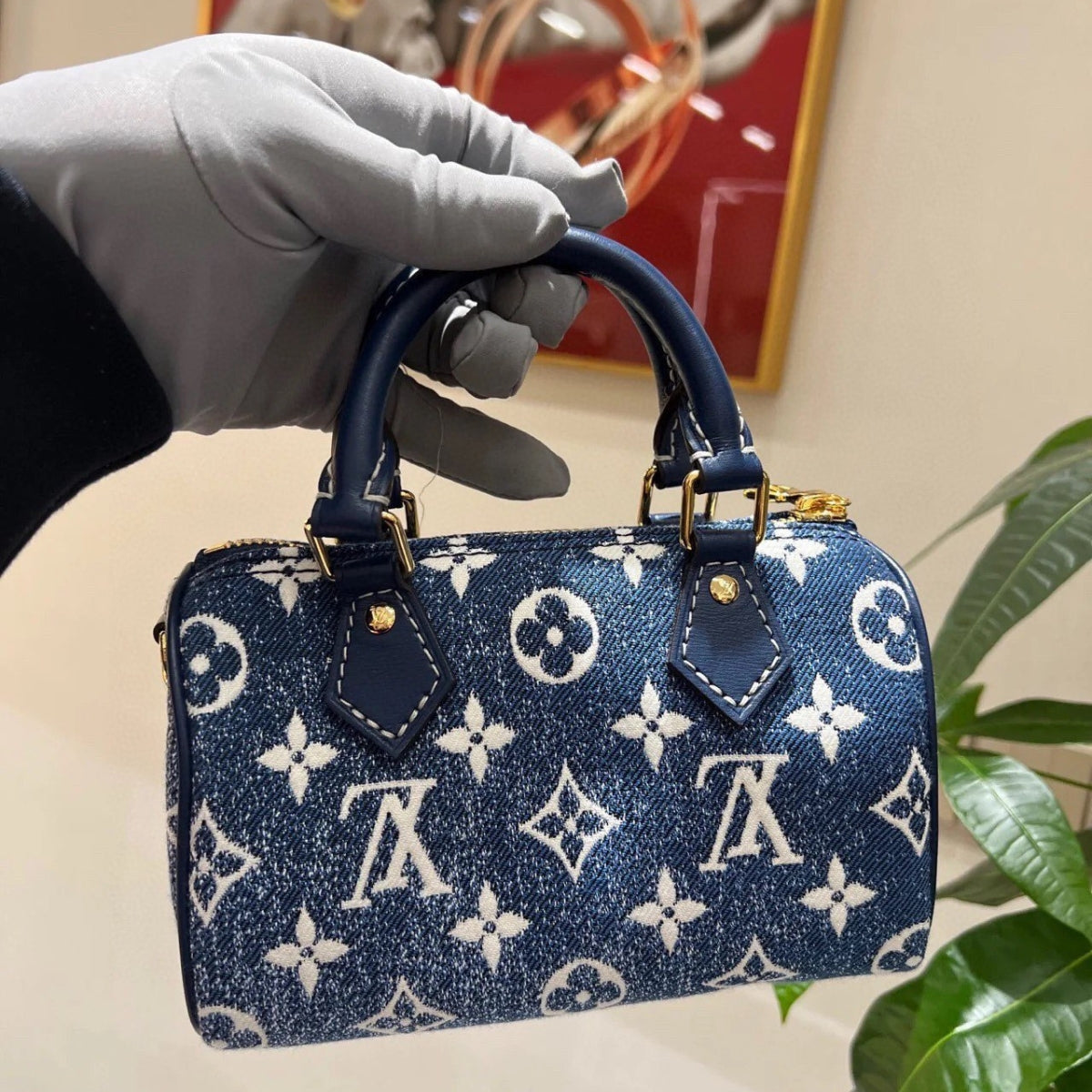 LV Denim Nano Bag