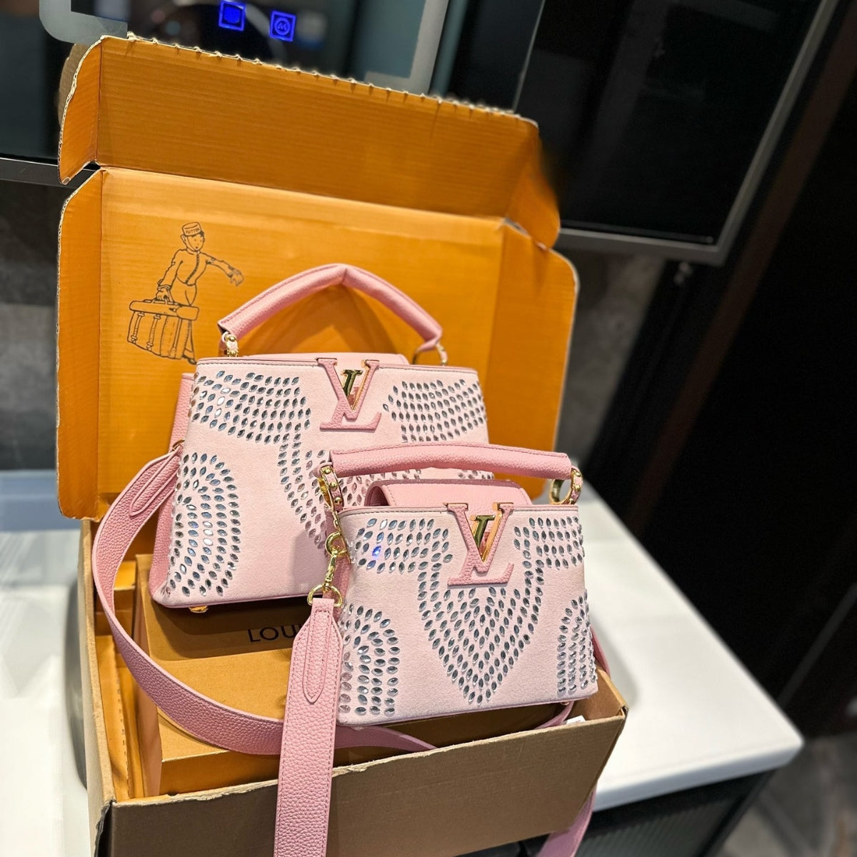 LV Capucines Full-Diamond Bag