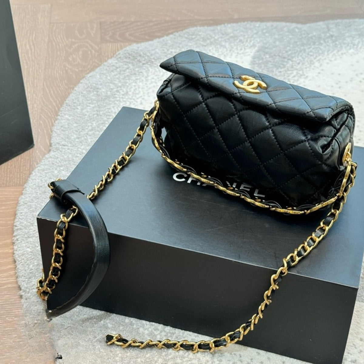 Chanel Quilted Box Bag