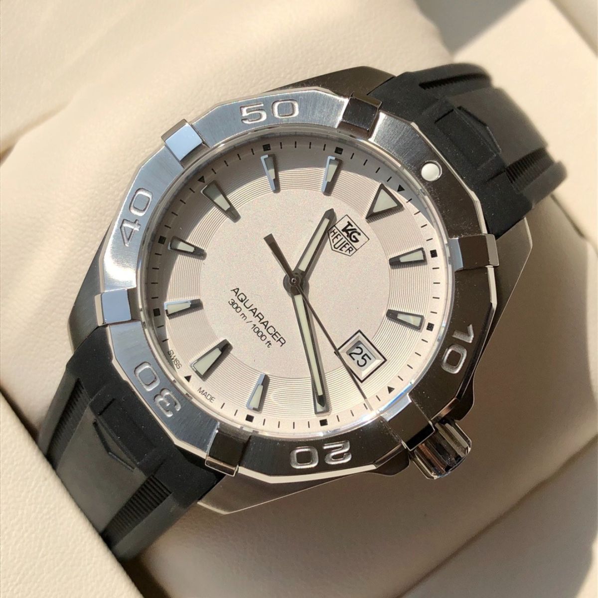TAG Heuer Aquaracer 300M Blue & Silver Dial Watch