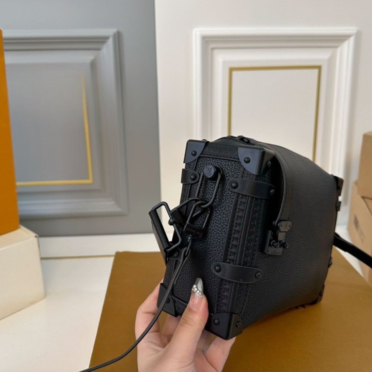 LV Black Knight Box Bag