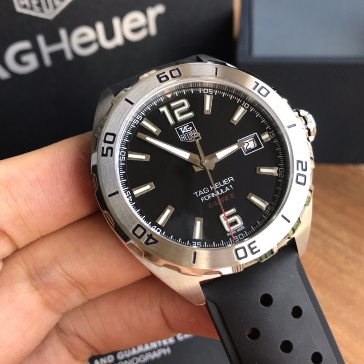 Tag Heuer Aquaracer Men's Rubber Strap Watch