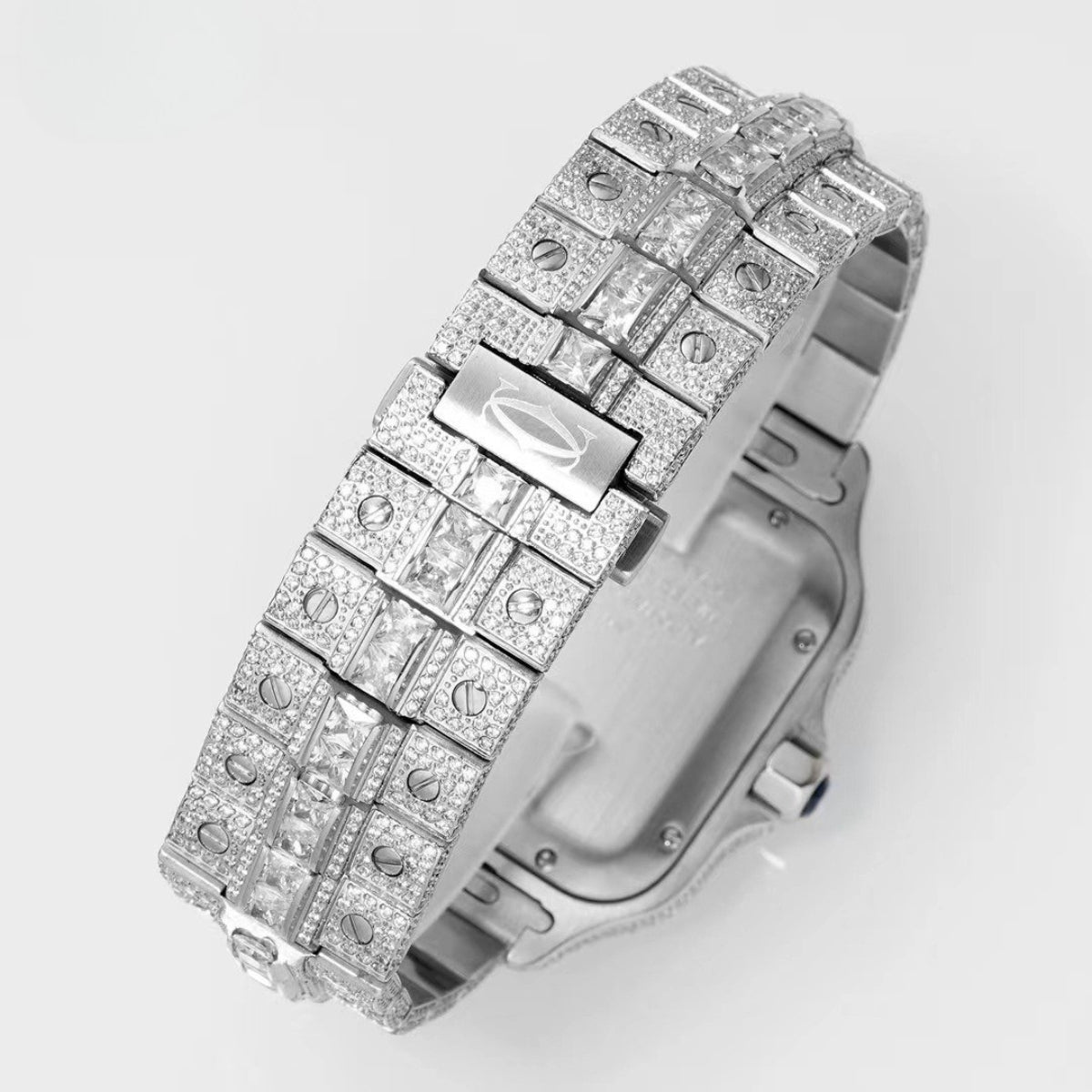 Cartier Diamond Luxury Watch with Gold & Silver