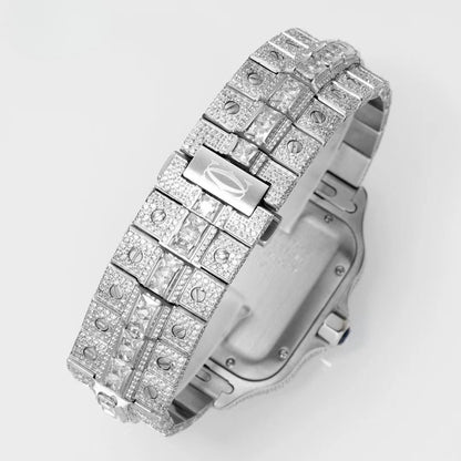 Cartier Diamond Luxury Watch with Gold & Silver