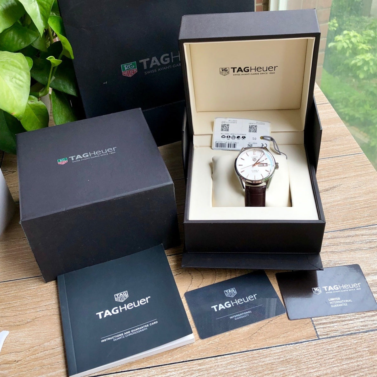 TAG Heuer Carrera Calibre 5 Automatic Watch with Leather Strap