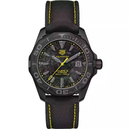 TAG Heuer Aquaracer Carbon Dial 300M Watch (Black & Yellow)