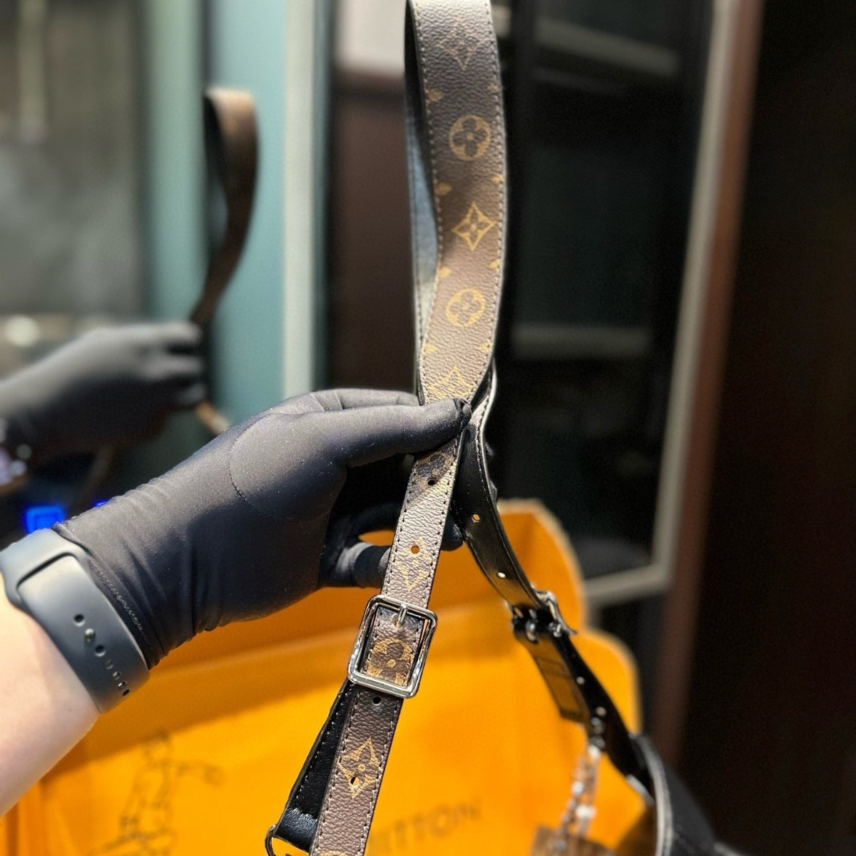 LV Denim Carryall Bag