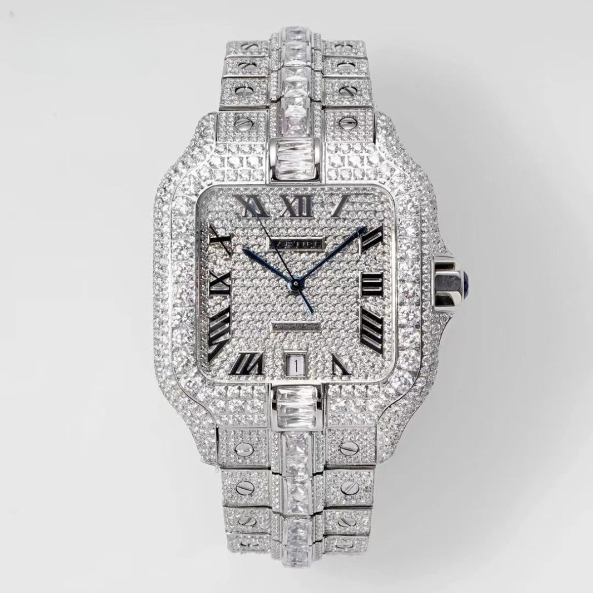Cartier Diamond Luxury Watch with Gold & Silver