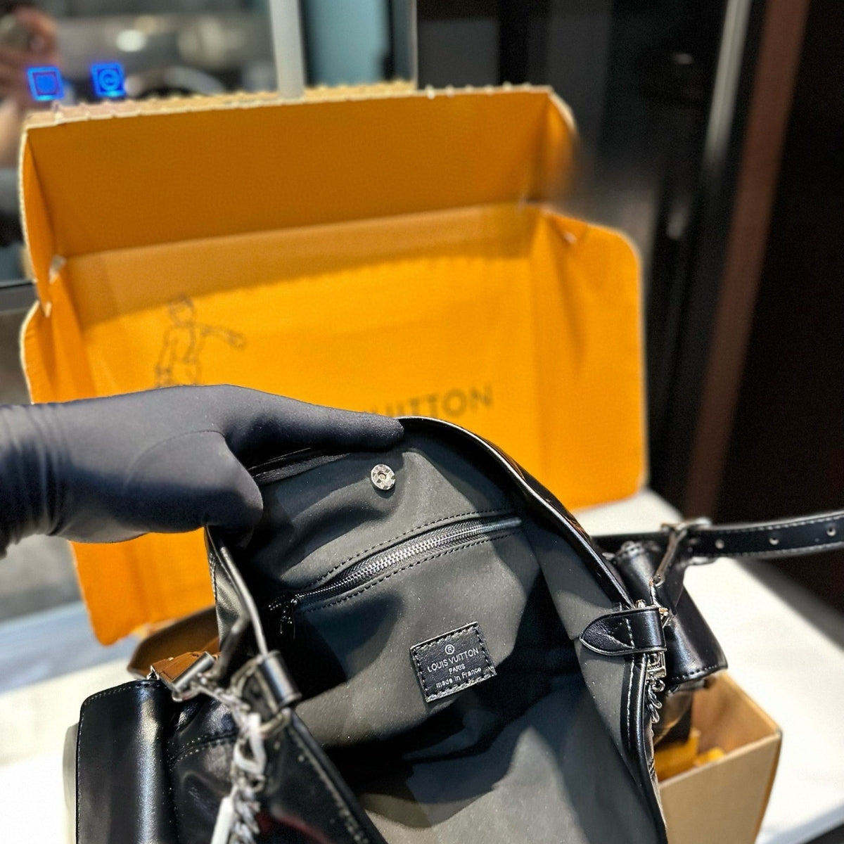 LV Denim Carryall Bag