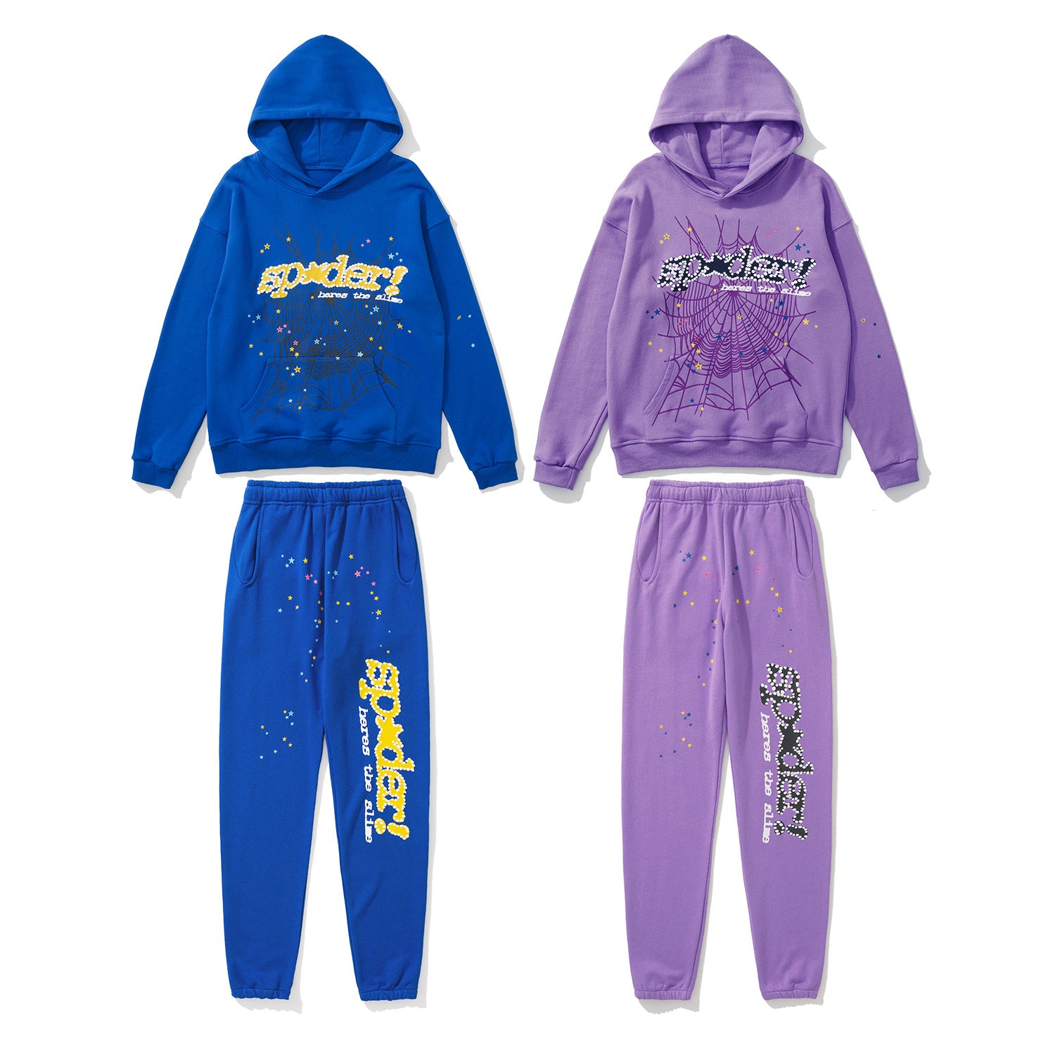 Sp5der Hoodie and Pants Set