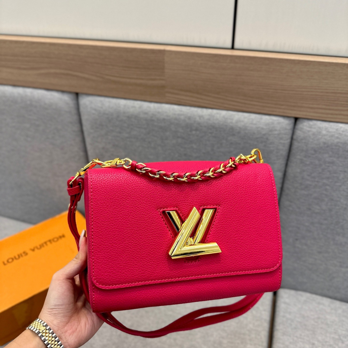 LV Twist Chain Hand Bag