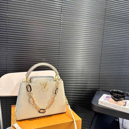 LV Capucines Leather Hand Bag