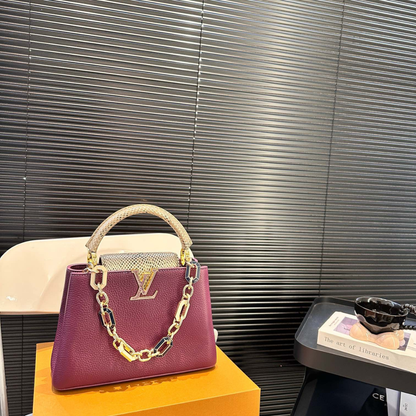 LV Capucines Leather Hand Bag