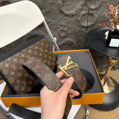 LV Toiletry Bag & Belt Set