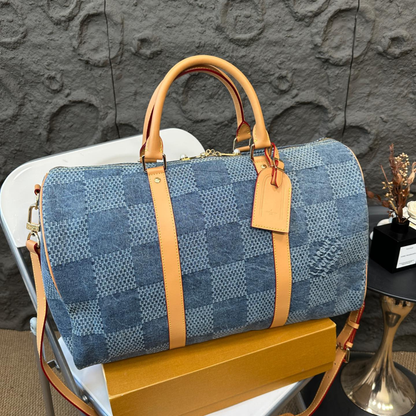 LV Denim Travel Bag